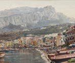 Antonio Martucci (1934) - Veduta del porto di Capri