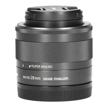 Canon EF-M 28mm f/3.5 Macro IS STM met garantie, Ophalen of Verzenden, Gebruikt