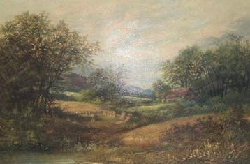 Louis Mayer (1791-1843) - Paesaggio romantico, Antiek en Kunst, Kunst | Schilderijen | Klassiek