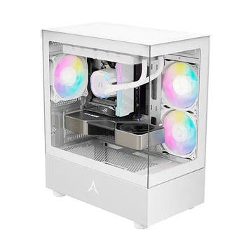 PC-behuizing - gamercase - U20M WIT - Gehard glas - RGB, Computers en Software, Computerbehuizingen, Verzenden, Nieuw