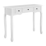 Console tafel sidetafel met 3 lades landelijk 100x35x78 cm w, Verzenden, Nieuw
