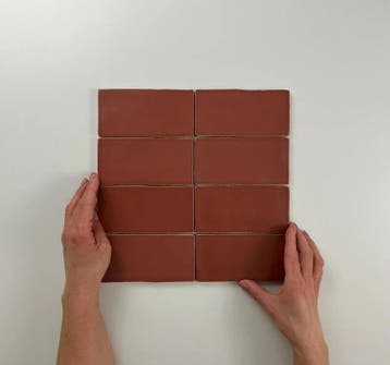Wandtegel Equipe Cerámica Atlas Rood Mat 7,5x15 (Muurtegels, Nieuw, Minder dan 20 cm, 10 m² of meer, Wandtegels