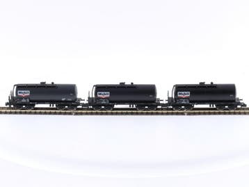 Schaal N Minitrix 15508 set ketelwagens van de DB #5508, Hobby en Vrije tijd, Gelijkstroom, Overige typen, Ophalen of Verzenden