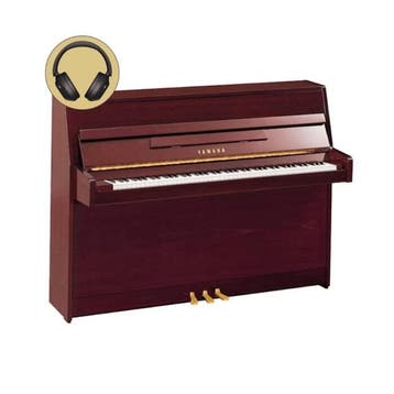 Yamaha B1 SC3 PM messing silent piano (mahonie hoogglans), Nieuw, Bruin, Piano