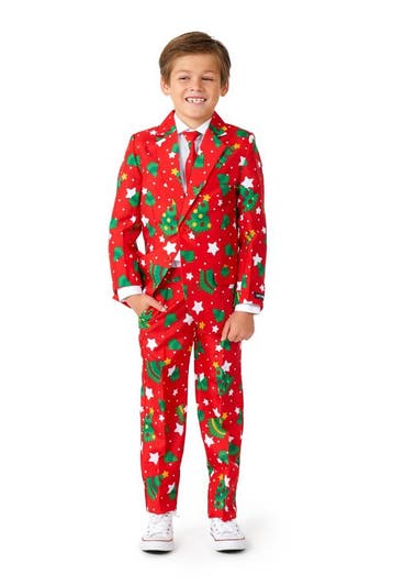 Kostuum Kind Rood Kerstboom Stars, Kleding | Dames, Ophalen of Verzenden, Nieuw