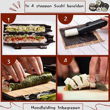 2dekans | Sushi Set XXL - Sushimaker - Sushi Bazooka Set -, Ophalen of Verzenden, Zo goed als nieuw