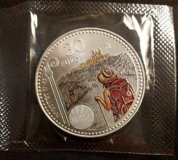 Spanje. 30 Euro 2021 Xacobeo (Zonder minimumprijs)