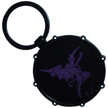 Black Sabbath - Wavy Logo & Daemon Drum - Sleutelhanger, Ophalen of Verzenden, Nieuw, Gebruiksvoorwerp