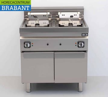HCB RVS Elektrische dubbele friteuse 2 x 10 liter 400V, Ophalen of Verzenden, Nieuw in verpakking