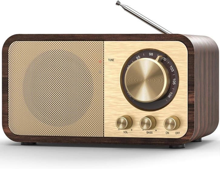 Vintage Muziekspeler 5W Bass | Tweedekansje | OP=OP, Audio, Tv en Foto, Radio's, Nieuw, Radio, Ophalen of Verzenden