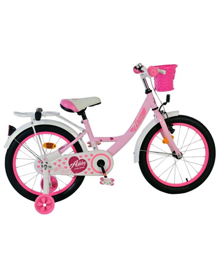 Volare Ashley Kinderfiets - Meisjes - 18 inch -  Roze, Fietsen en Brommers, Fietsen | Kinderfietsjes, 16 tot 20 inch, Nieuw, Zijwieltjes
