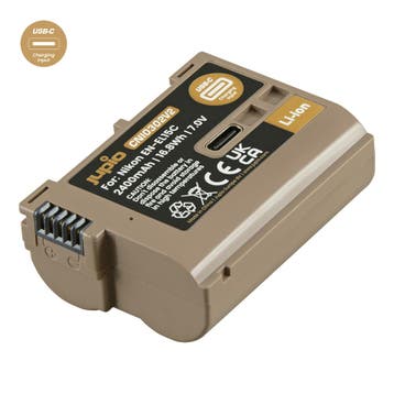Jupio accu Nikon EN-EL15C Ultra C (2400mAh) met USB-C ingang, Audio, Tv en Foto, Ophalen of Verzenden, Nieuw
