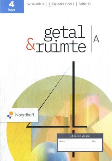 havo A deel 1 / Getal & Ruimte / Leerboek 9789001064525, Verzenden, Gelezen