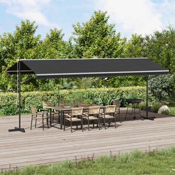 vidaXL Luifel vrijstaand 600x300 cm antraciet, Verzenden, Nieuw