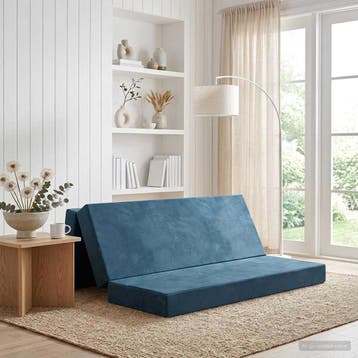 vidaXL Vouwbare Bankbed 180 x 67 x 45 cm Blauw, Verzenden, Nieuw