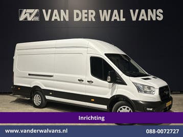 Ford Transit | 2.0 TDCI 130pk L4H3 *Post NL inrichting*, Auto's, Bestelauto's, Gebruikt, Euro 6, Wit, Dealer onderhouden