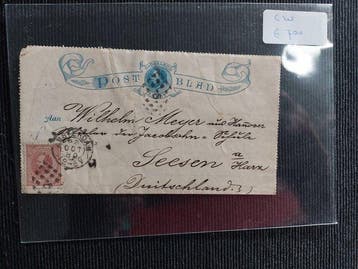 Nederland - Poststukken postw.stukken documenten fdc censuur, Gestempeld