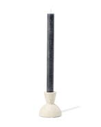 HEMA Kandelaar 7.8x7.7cm keramiek retro spikkels, Verzenden, Nieuw, Wit