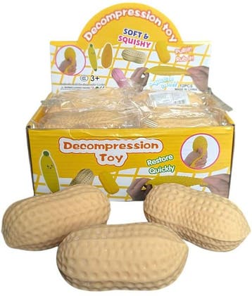 Squishy Slow Rise Peanut | TB Fun - Hobby Artikelen, Kinderen en Baby's, Speelgoed | Overig, Verzenden, Nieuw