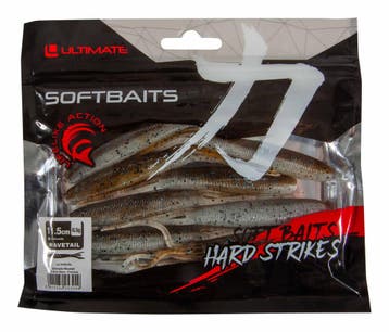 Ultimate Wavetail Shad Brown Pearl 11.5cm (8 Stuks), Verzenden, Nieuw, Overige typen