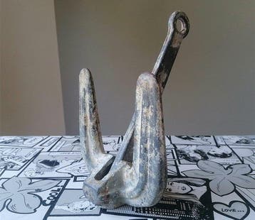 Maritieme objecten - Ghisa- Ancora Vintage 3,7 kg, Antiek en Kunst