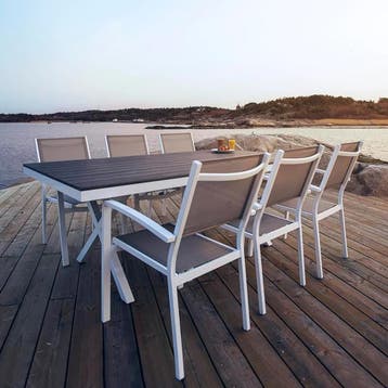 *WOONWINKEL* Aluminium Tuinset 6 Persoons, Verzenden, Nieuw