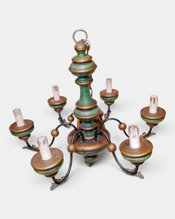 ARTIGIANATO FIORENTINO - Scultura Luminosa da Soffitto: