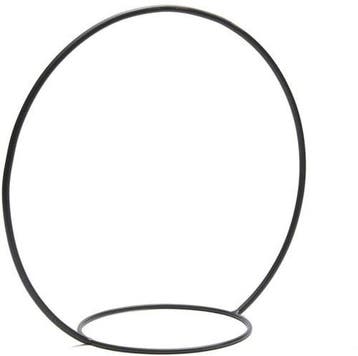 Metalen frame Ring met ring Zwart ca. 50 cm, Ophalen of Verzenden, Nieuw