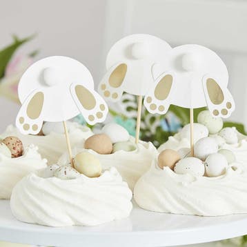 Paashaas Cupcake Toppers (6st), Ophalen of Verzenden, Nieuw