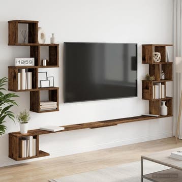 vidaXL Vaste TV Plank Oud hout 160 x 15 x 94 cm Bewerkt hout, Verzenden, Nieuw