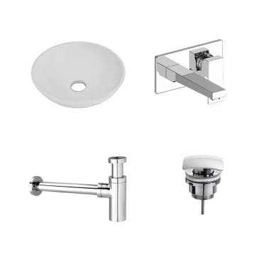 Sani Royal Solid Surface Waskomset Aquino rond, Nieuw