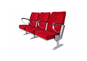 Lino Sonego - Fauteuil - Fluweel, Metaal - Rij bestaande uit