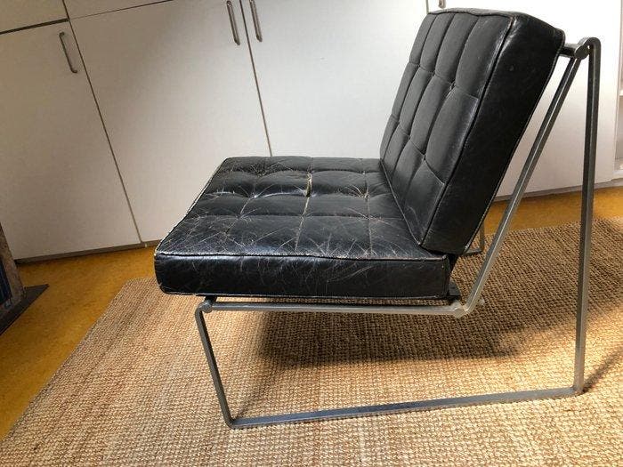 Vitra - Ernst Joseph Althoff - Lounge stoel - Roestvrij, Antiek en Kunst, Curiosa en Brocante