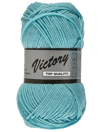 Lammy Yarns Victory - 515 Lichtturquoise - Zijdeglans Acry, Ophalen of Verzenden, Nieuw