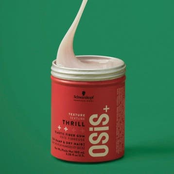 Schwarzkopf OSiS+ Texture Thrill Elastic Fiber Gum - 100ml, Ophalen of Verzenden, Nieuw, Gel, Wax, Haarlak of Mousse