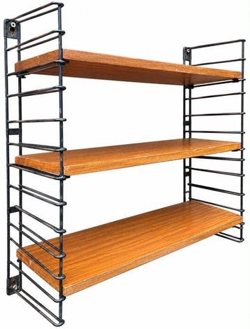 Tomado - A. Dekker - Rek - Hout - Vintage Tomado wandrek