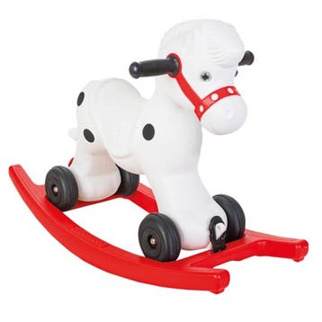 Pilsan Rood/Wit 2-in-1 Pony Hobbelpaard, Verzenden, Nieuw