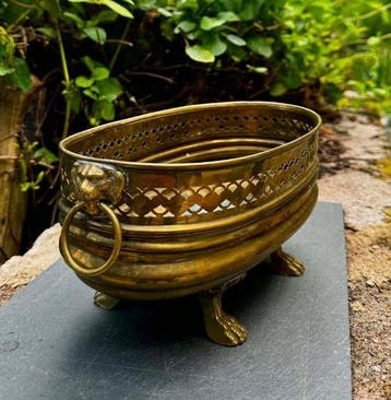 Jardinière - Messing - Art Nouveau