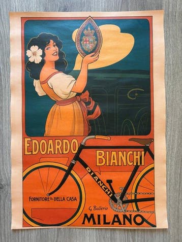 G. Ballerio - Edoardo Bianchi – Milano – biciclette – G., Antiek en Kunst