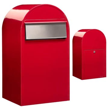 Brievenbus Bobi Grande B (back) - helderrood, Verzenden, Nieuw