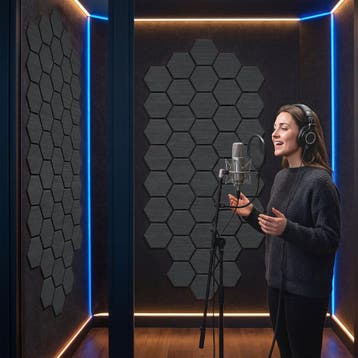 Akoestische panelen Sonic Shield houtlook - zwarte eik, Verzenden, Nieuw