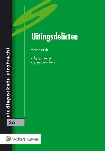 Uitingsdelicten 9789013154801 A.L.J. Janssens, Verzenden, Gelezen, A.L.J. Janssens
