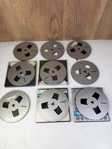 Philips - Reels (Metal Look) - 18 cm spoelen met tape - 1980, Nieuw