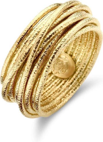 Casa Jewelry Ring Wikkel Satin - Zilver - Goud Verguld -, Verzenden, Nieuw