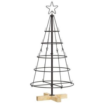 Metalen kerstboom 90cm zwart | retourdeal 39% korting, Ophalen of Verzenden, Zo goed als nieuw