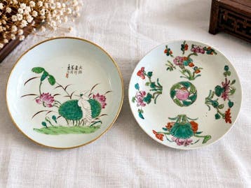 Bord (2) - Porselein - Set van twee borden