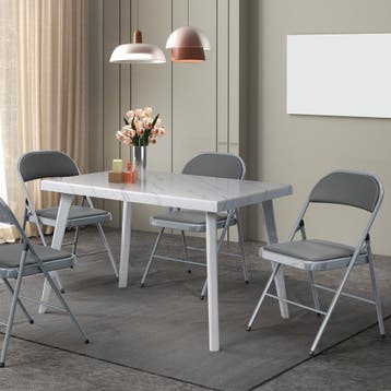 Klapstoelen - Vouwstoelen - Set van 6 - Eettafelstoelen - Gr, Verzenden, Zo goed als nieuw