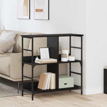 vidaXL Boekenkast 4-laags 78,5 x 33 x 82 cm Bewerkt hout, Huis en Inrichting, Kasten | Boekenkasten, Minder dan 50 cm, Verzenden