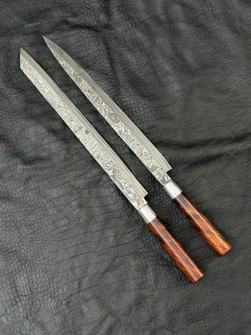 Keukenmes - Japanse mes, Damascus-keukenmes, chefmes,