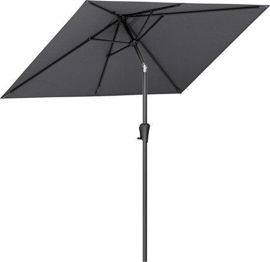 2dekans | LifeGoods Parasol - Tuin - 210x140cm - 30°, Tuin en Terras, Partytenten, Zo goed als nieuw, Ophalen of Verzenden